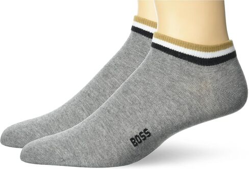 BOSS Men's 2 Pack Iconic Stripe Ankle Band Socks in Saudi Arabia