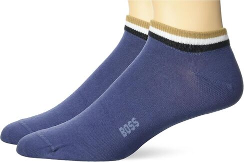 BOSS Men's 2 Pack Iconic Stripe Ankle Band Socks in Saudi Arabia