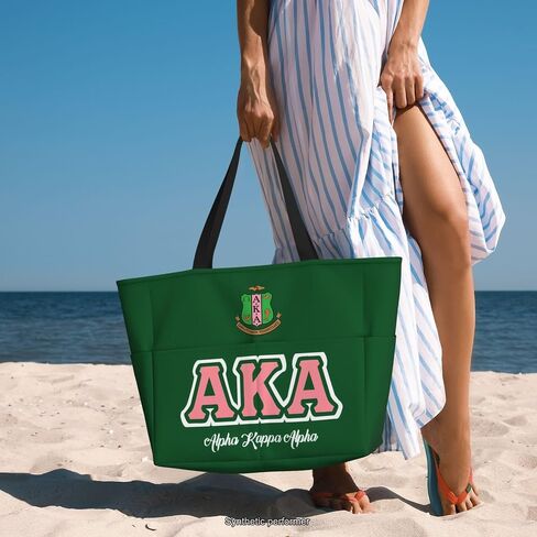 Women Large Capacity Beach Tote Bag Sorority Inspired Travel Shoulder Bag in Saudi Arabia