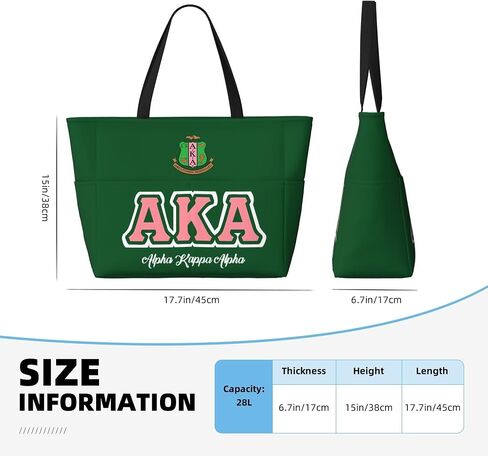 Women Large Capacity Beach Tote Bag Sorority Inspired Travel Shoulder Bag in Saudi Arabia