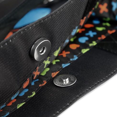 ConQuest Journals Navessa Allen Into Darkness Masks Book Bag, Crossbody Tote Bags, Top Handle, Snap Closure, Pocket, Patterned Lining, Lights Out, Caught Up & Game On, 15'' x 13'', Officially Licensed in Kuwait