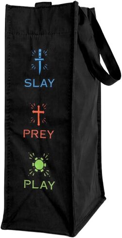 ConQuest Journals Navessa Allen Into Darkness Masks Book Bag, Crossbody Tote Bags, Top Handle, Snap Closure, Pocket, Patterned Lining, Lights Out, Caught Up & Game On, 15'' x 13'', Officially Licensed in Kuwait