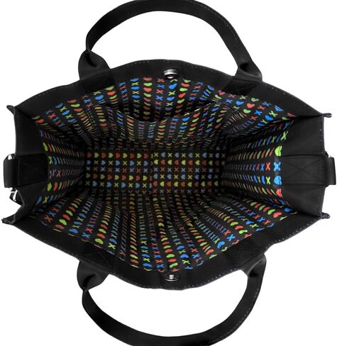 ConQuest Journals Navessa Allen Into Darkness Masks Book Bag, Crossbody Tote Bags, Top Handle, Snap Closure, Pocket, Patterned Lining, Lights Out, Caught Up & Game On, 15'' x 13'', Officially Licensed in Kuwait