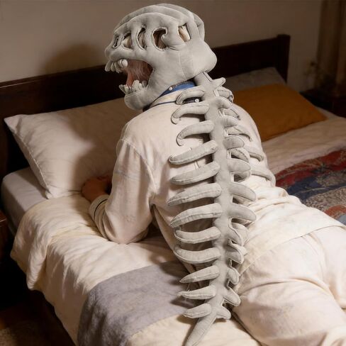 Dinosaur Skeleton Costume,Realistic 3D Skeleton Design,80cm Plush Dino Outfit,for Halloween and Everyday Wear in Saudi Arabia