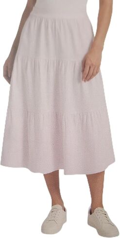 Matty M Women's Linen Blend Midi Skirt with Pockets in Saudi Arabia