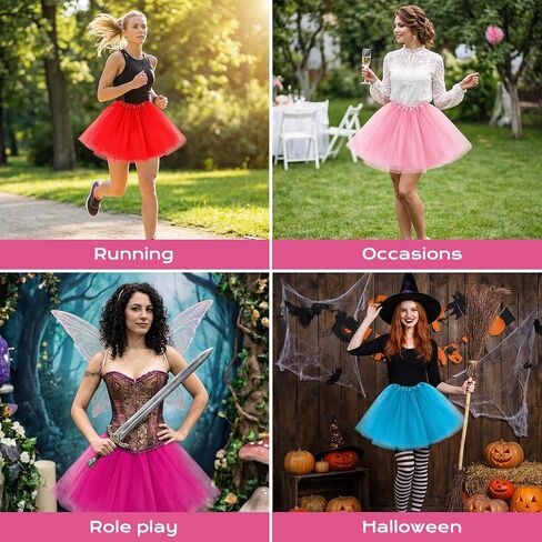 10 Pcs Tulle Tutu Skirt Adult Ballet Women,3 Layer Multicolor Tutu Skirt,Ladies Runners Tutus Dress for Dance in Saudi Arabia