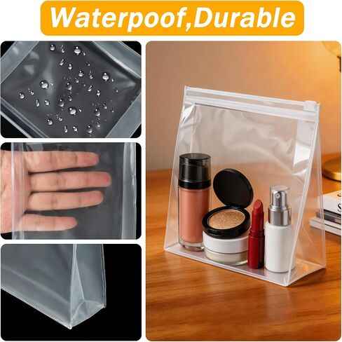 Arroyner 20 PCS Mini Clear Makeup Bag Small Clear Plastic Cosmetic Bags with Zipper Travel Toiletry Makeup Bag in Saudi Arabia