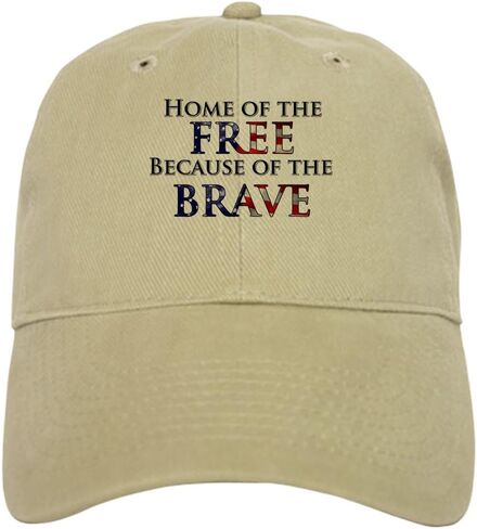 CafePress Home of The Free Because of T Cap Adjustable Baseball Cap in Kuwait