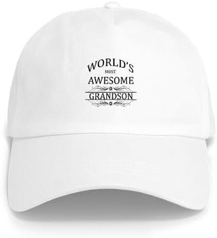 قبعة الحفيد الأكثر روعة في العالم من CafePress، قبعة بيسبول قابلة للتعديل in Kuwait