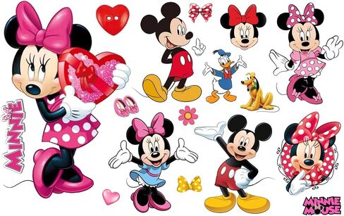 Mouse Wall Decals, Girls Room Peel and Stick Mouse Decorations for Room, 7.9x11.8In - 20x30cm, Colorful Mouse Stickers for Baby Bedroom Nursery in Saudi Arabia