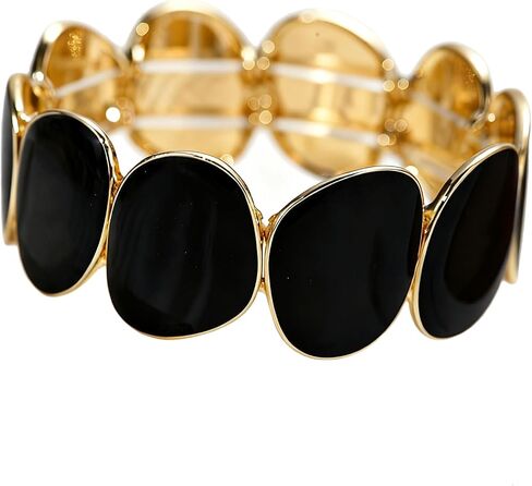 Bohemian Bracelets Black Bangles black stretch bracelets for women - Stretch Bohemian Jewelry for Women in Kuwait