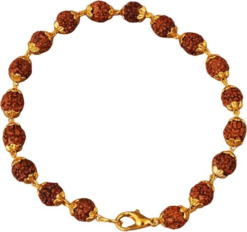 Rudraksha الأحجار الكريمة الطبيعية اليوغا التأمل مطرز أساور للرجال النساء أساور تمتد in Kuwait