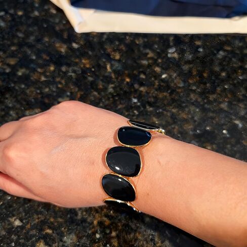 Bohemian Bracelets Black Bangles black stretch bracelets for women - Stretch Bohemian Jewelry for Women in Kuwait