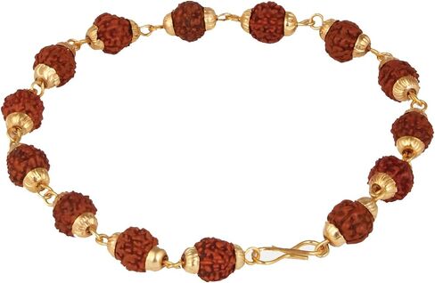 Rudraksha الأحجار الكريمة الطبيعية اليوغا التأمل مطرز أساور للرجال النساء أساور تمتد in Kuwait