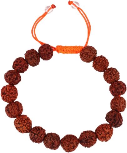 Rudraksha الأحجار الكريمة الطبيعية اليوغا التأمل مطرز أساور للرجال النساء أساور تمتد in Kuwait