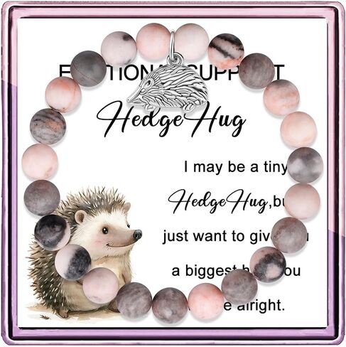 ARHTF Hedgehog Gifts for Women EMOTIONAL SUPPORT Hedgehog Charm Bracelet Hedgehog Accessories Hedgehog Lover Gift in Kuwait