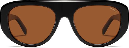 SOJOS Retro Oversized Aviator Polarized Sunglasses for Women Trendy Shades Vintage Style Chic Sun Glasses SJ2706 in Kuwait