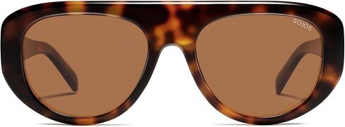 SOJOS Retro Oversized Aviator Polarized Sunglasses for Women Trendy Shades Vintage Style Chic Sun Glasses SJ2706 in Kuwait
