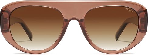 SOJOS Retro Oversized Aviator Polarized Sunglasses for Women Trendy Shades Vintage Style Chic Sun Glasses SJ2706 in Kuwait