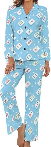 Black Ghost Halloween Womens Pajamas 2 Piece Pajama Set for Women in Saudi Arabia