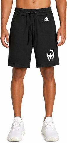 adidas Mens Patrick Mahomes Fleece Athletic Shorts, Black in Kuwait