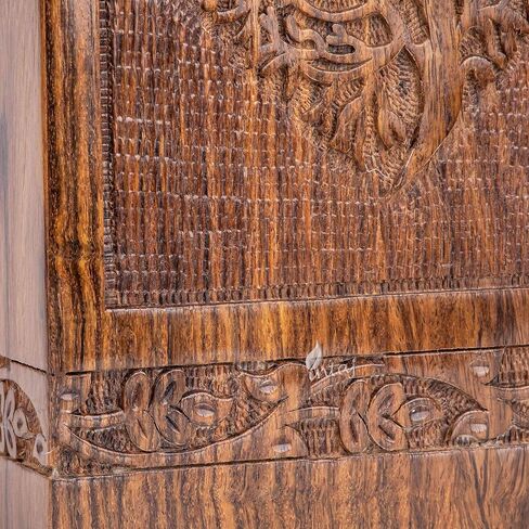 Handmade Rosewood Urn for Human Ashes | Tree of Life Wooden Urns Hand-Crafted - Funeral Cremation Urn for Ashes (Heart Tree, Medium - 150 Cu/in) in Saudi Arabia