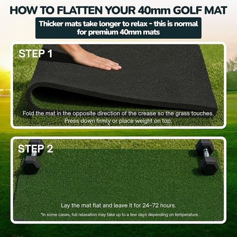 5 × 4 حصيرة ضرب الجولف ، حصيرة ضرب غير قابلة للانزلاق ، 31 مم ، 36 مم ، سميكة 40 مم ، PGA Pro موثوق بها في داخلي وممارسة الجولف في الهواء الطلق مع مجموعة التدريب in Kuwait