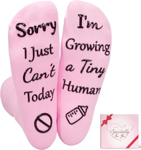 Sunia New Mom Gifts for Pregnant Women, Funny Socks Pregnancy Gifts for Expecting Mom, Mother to be Gift for First Time Mommy in Saudi Arabia