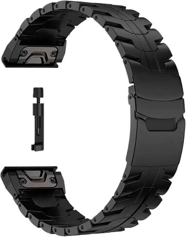 Quick Fit 22 26mm Titanium Strap For Garmin Fenix 8 51mm 7 7X 6 6X Pro 5 5X Plus Metal Bracelet Accessories in Saudi Arabia