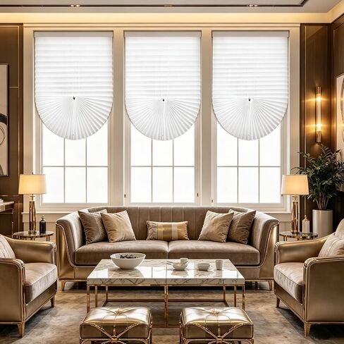 6 Pcs Temporary Blinds for Windows, 35" x 110" Extra Long Pleated Shades, No Tools No Drilling Cut to Size Self-Adhesive Fabric Window Blinds for Home, Office, Sliding Doors, Light Filtering (White) in Saudi Arabia
