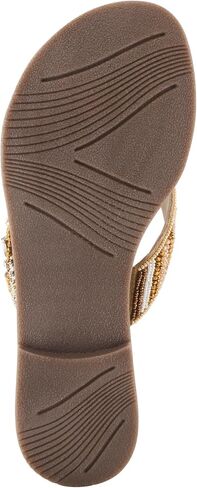 Azura Women's SWEETUMS Beaded Slide Sandals – Vibrant Floral Design, Suede Footbed, Lightweight Toe Loop Sandals in Saudi Arabia