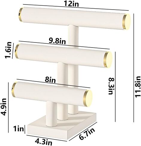 Bracelet Holder Stand,Bracelet Organizer Display for Selling,Bangle Organizer for Women,Watch Storage Holder for Men,Jewelry Business Supplies (Beige + metal lid) in Saudi Arabia