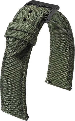 QL Supply Co Waterproof Sailcloth Watch Strap Two-Sided Nylon 18mm 19mm 20mm 22mm 24mm Watchband Quick Release Sport Wristband Belt Men in Kuwait