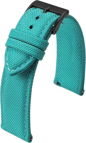 QL Supply Co Waterproof Sailcloth Watch Strap Two-Sided Nylon 18mm 19mm 20mm 22mm 24mm Watchband Quick Release Sport Wristband Belt Men in Kuwait