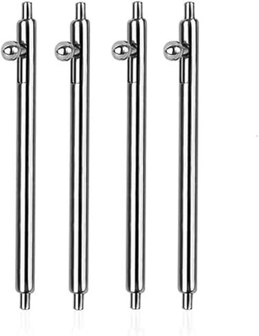 Quick Release Watch Pins, 1.8mm Thick Stainless Steel Spring Bars with Tool, Easy Install Watch Band Replacement Pins for Smartwatch, Mechanical Watch(4 PCS Spring Bars+1 Remover Tool) in Saudi Arabia