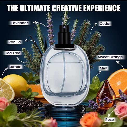Perfume Making Kit- DIY Cologne Making Kit for Men, Make Your Own Scent with Essential Oil, Spray Bottle, Men's Fragrances Maker, Scent Set, Perfume Gifts for Women Girls Boyfriend in Saudi Arabia