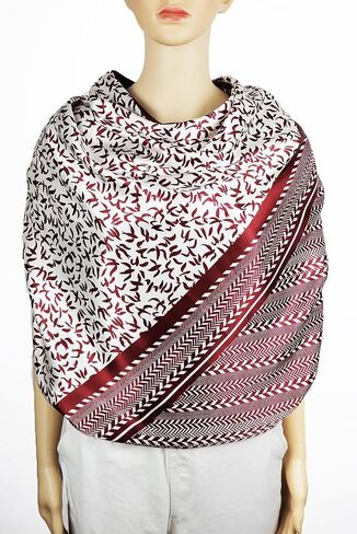 Burgundy Satin Head Scarf for Women Like Silk Scarf for Hair Wrapping Bandanas Square Shawl Wraps 35 Inches in Saudi Arabia