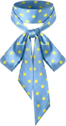 Fmeida Skinny Hair Neck Scarves for Women Purse Scarf Silk-Like Satin Head Scarf Gift Set in Saudi Arabia