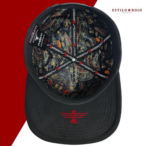 Ferreti Hats FT159 Mexico Baseball Hat for Men & Women - Gorra de Mexico Premium Ajustable, Gorras para Hombre Originales - Black Baseball Cap in Saudi Arabia