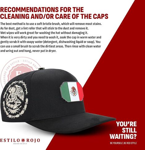 Ferreti Hats FT159 Mexico Baseball Hat for Men & Women - Gorra de Mexico Premium Ajustable, Gorras para Hombre Originales - Black Baseball Cap in Saudi Arabia