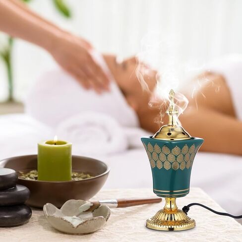 VOSAREA Electric Incense Burner Censer for Home Decoration Compact Design Plug in Aroma Diffuser for Compatible in Kuwait