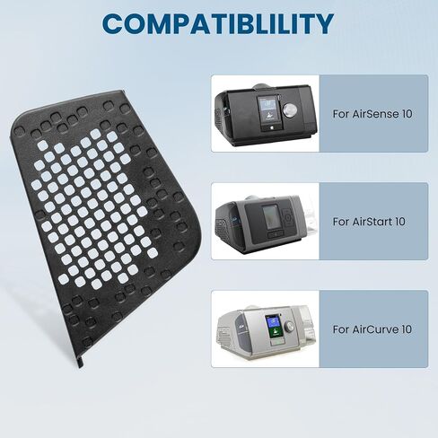 19729 Filter Cover Compatible with ResMed AirSense 10 AirStart 10 AirCurve 10 CPAP Machines, Premium Replacement Filter Side Cover Door, Pack of 1, Black in Saudi Arabia