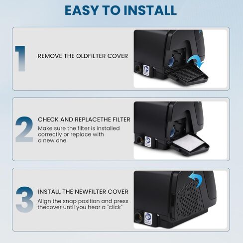 19729 Filter Cover Compatible with ResMed AirSense 10 AirStart 10 AirCurve 10 CPAP Machines, Premium Replacement Filter Side Cover Door, Pack of 1, Black in Saudi Arabia