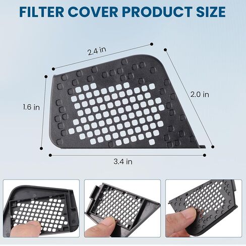 19729 Filter Cover Compatible with ResMed AirSense 10 AirStart 10 AirCurve 10 CPAP Machines, Premium Replacement Filter Side Cover Door, Pack of 1, Black in Saudi Arabia