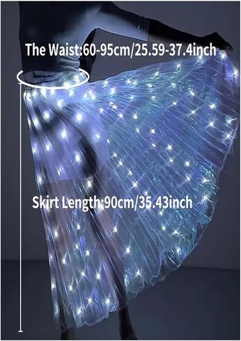 Upgraded LED Luminous Dance Skirt – One-Piece Enlarged & Lengthened Design for Dance & Performances in Kuwait