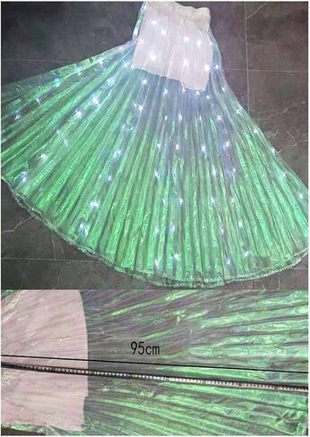 Upgraded LED Luminous Dance Skirt – One-Piece Enlarged & Lengthened Design for Dance & Performances in Kuwait