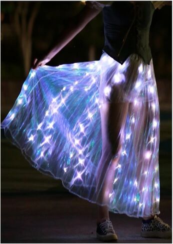 Upgraded LED Luminous Dance Skirt – One-Piece Enlarged & Lengthened Design for Dance & Performances in Kuwait
