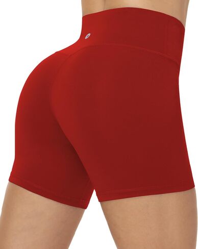 Moozava Women's 4"/6"/8" Workout Biker Shorts High Waisted Tummy Control Spandex Shorts for Volleyball Yoga Gym Running in Saudi Arabia