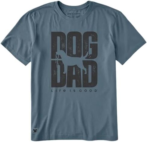 Life is Good Men's Dog Dad Silo Stay Short Sleeve Crusher-LITE Tee in Kuwait