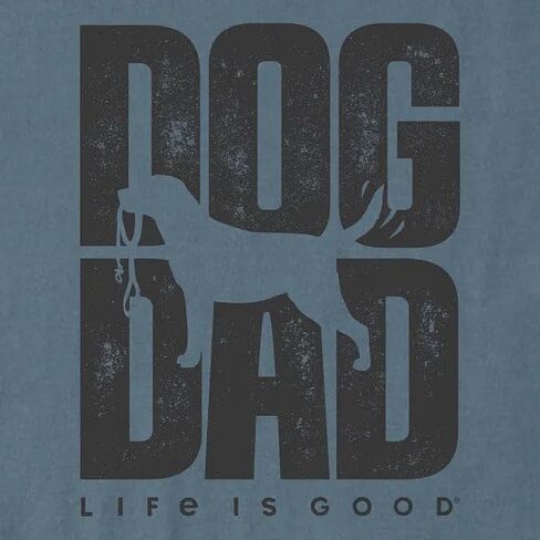 Life is Good Men's Dog Dad Silo Stay Short Sleeve Crusher-LITE Tee in Kuwait